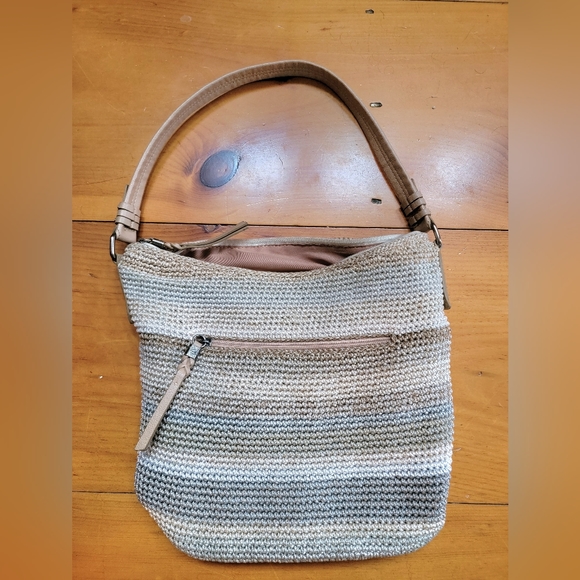 The Sak Handbags - The Sak Striped Crochet Handbag / Purse